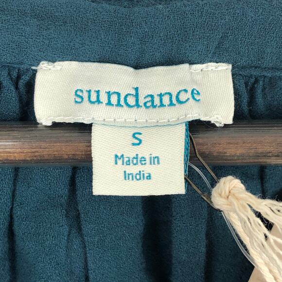 Sundance Sun and Sand Embroirdered Cover Up Dress NWT Women’s SZ SM Green - Picture 4 of 12